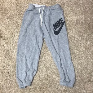 Light gray Nike sweatpants